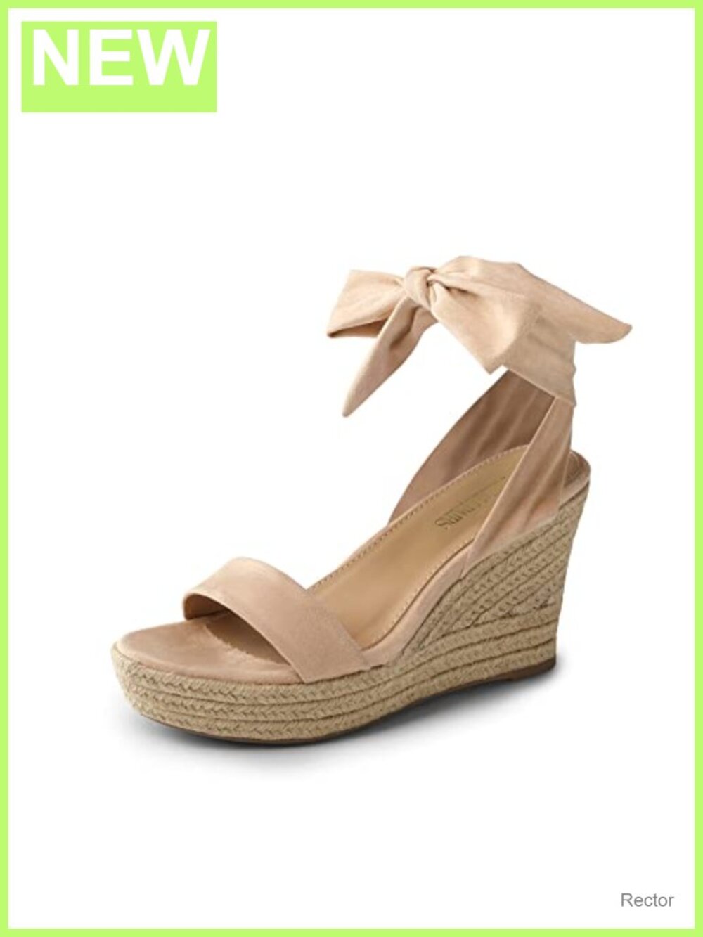 Women's Espadrille Wedge Sandals Lace Up Ankle Strap Faux Suede Platform